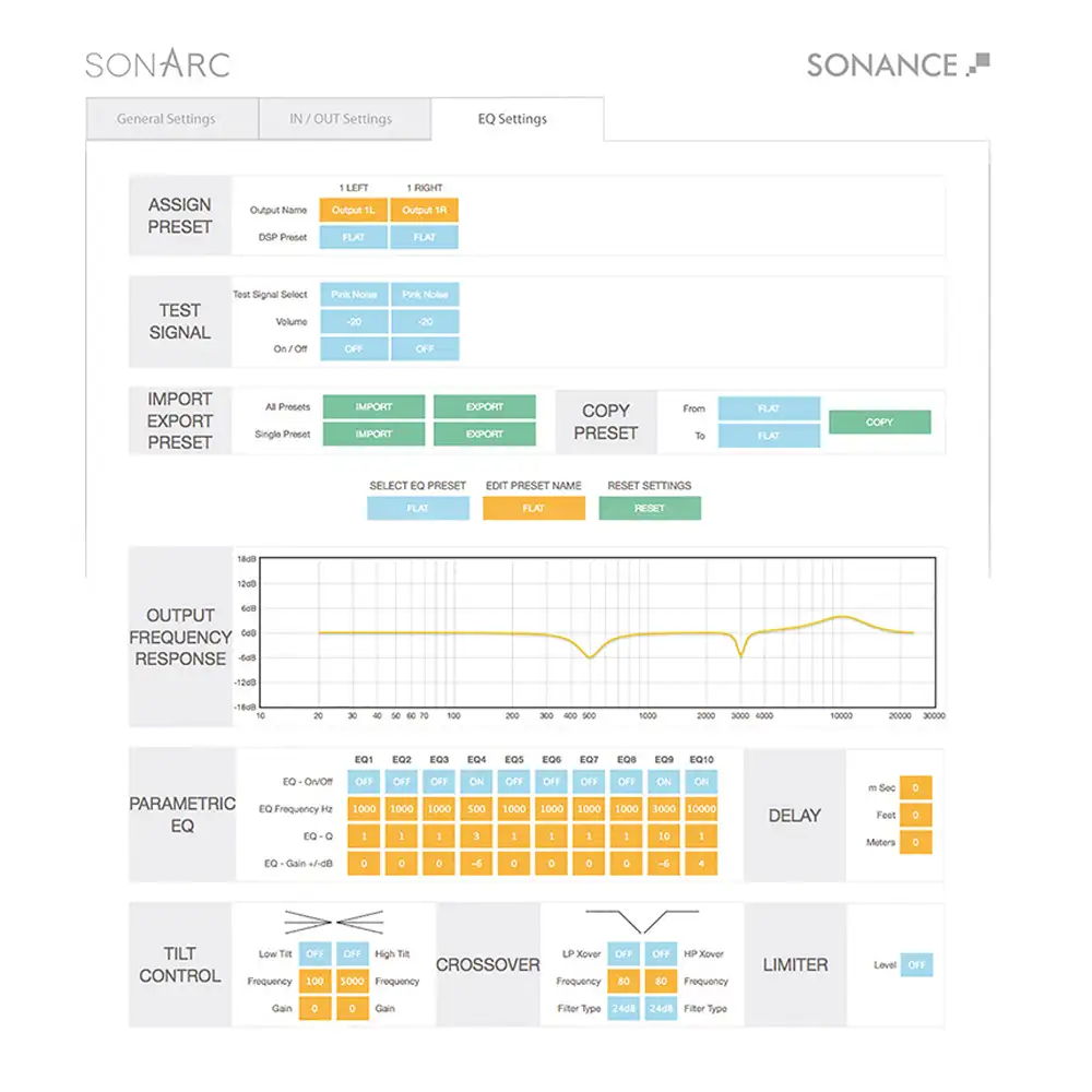 SONARC EQ-Settings
